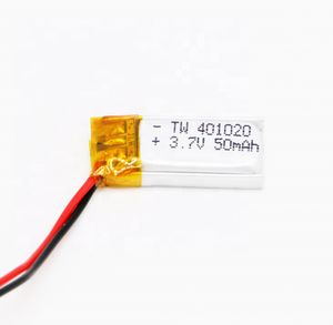 401220 401020 <span class=keywords><strong>3</strong></span>,7V 70mAh Maßgefertigter Lithium-Ionen-Akku Kleinste Tiefzyklus Wiederaufladbare Pouch-Zelle für Kopfhörer Hörgerät - Product Image 1