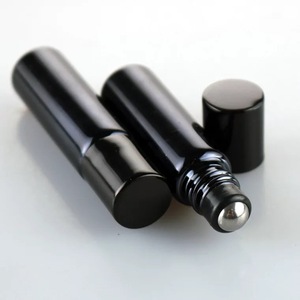 Rouleau en verre à revêtement UV brillant de 5ml, flacons pour huiles essentielles, avec boule à roulettes en acier inoxydable, 1 pièce - Product Image 6