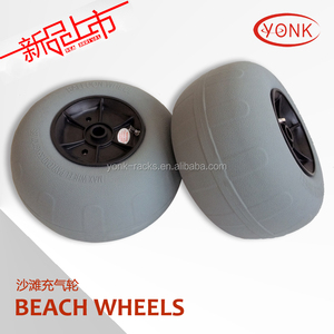 Chariot à main Chariot à benne avec roue à ballon de plage - Product Image 3