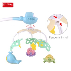 Letto Matrimoniale musicale Campana per la Vendita Elettrico Oceano Po 'Di Luce di Proiezione Giocattolo Musicale Del Bambino Morbido Giocattolo di Plastica ABS A Batteria Giocattolo - Product Image 4