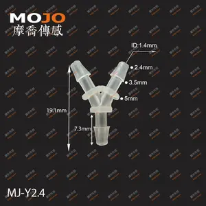 MJ-Y2.4 Y type trois beaucoup plus petite ID pour 2.4mm tuyau connecteur tournant