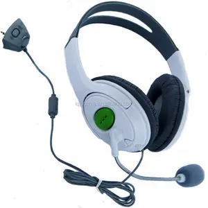 Headphone Berkabel untuk Game XBOX 360, Headset Langsung Headphone + Mikrofon untuk Bermain Game