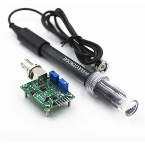 Sensor modul zur Erkennung von Flüssigkeits PH0-14 werten + PH-Elektroden sonde BNC