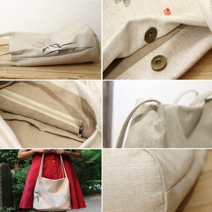 De <span class=keywords><strong>yute</strong></span> <span class=keywords><strong>grande</strong></span> impreso al por mayor de la playa arpillera bolso de lino bolso de compras - Product Image 4