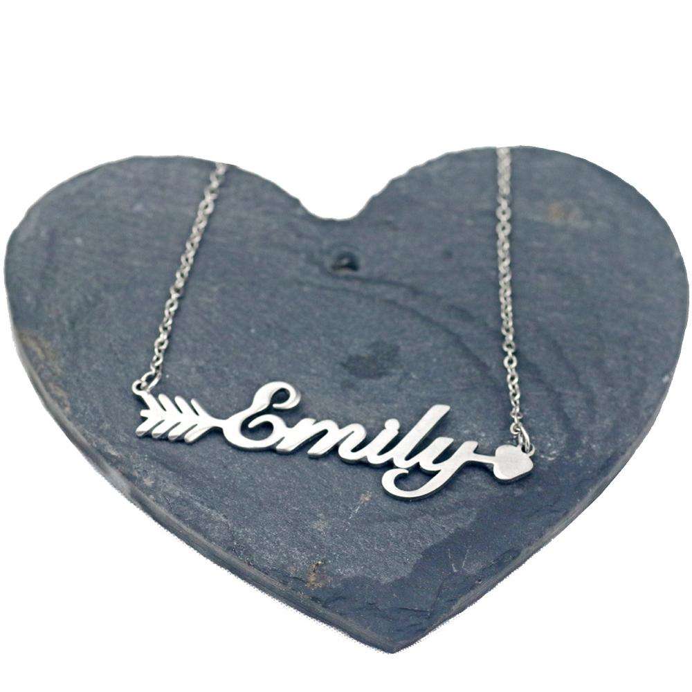 Emily Name Necklace Customized Clavicle Chain Gold