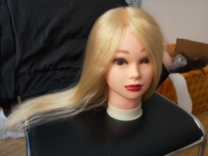 Commercio all'ingrosso testa la Formazione Dei Capelli Umani Biondi, Scuola di Bellezza Teste di Manichino, 100% Umani di <span class=keywords><strong>Parrucchiere</strong></span> Testa di Formazione Con I Capelli Biondi - Product Image 2