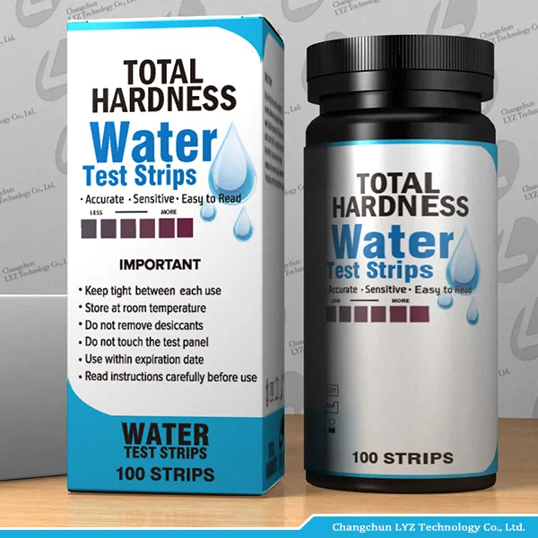 Lyz kits de teste de água profissional, tiras de teste de dureza total ce iso sds
