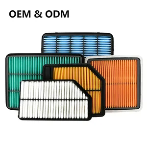 Più di 15 Anni di Produttore OEM ODM Auto Filtro De Aire di Alta Qualità Cono Cartuccia Pannello PP DELL'UNITÀ di elaborazione Migliore Auto Cabina filtro Aria auto