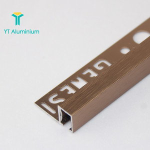 Sáng Bóng Bằng Đồng Hợp Kim Nhôm Vuông Cạnh <span class=keywords><strong>Tile</strong></span> <span class=keywords><strong>Trim</strong></span> Đối Với Trang Trí Góc Bên Ngoài - Product Image 4