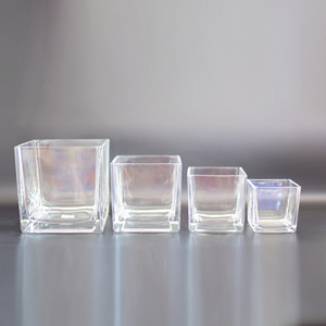 Vevor — <span class=keywords><strong>vase</strong></span> en verre <span class=keywords><strong>carré</strong></span> transparent de haute qualité, cube, <span class=keywords><strong>vase</strong></span> à pression - Product Image 6