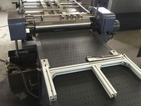 JS-600A Rigide Automatique Encolleuse et Assembler La Machine Boîte De Papier Faisant La Machine Papier Derrière Bord Autocmatic Alimentation par Aspiration