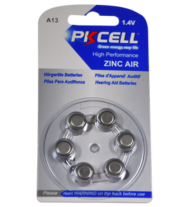 PKCELL Muestra <span class=keywords><strong>Gratis</strong></span> SIN MOQ BAJO Precio 620 mAh 1.4 v pilas para audífonos A675 zinc aire - Product Image 3