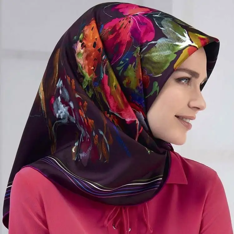 New Arrival Hot Selling African Muslim Printed Thick Elegant Tudung Scarf