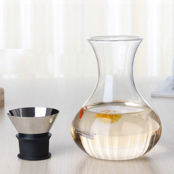 Glass Tea pot with lid water jug borosilicate tea pot set for home or restaurant