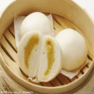 Chinese Snacks Frozen Steamed Bread Pau with Milk and Salted Egg Dim Sum