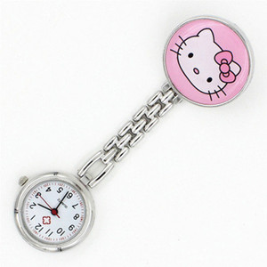 De moda de <span class=keywords><strong>Hola</strong></span> kitty cara de aleación de reloj de enfermera de logotipo personalizado de cuarzo reloj de enfermera <span class=keywords><strong>árabe</strong></span> números reloj de enfermera precio de fábrica - Product Image 3