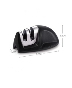 Mini affûteur de couteaux de cuisine, avec poignée de <span class=keywords><strong>diamant</strong></span>, aiguiseur de couteaux à 2 étages, vente en gros - Product Image 4