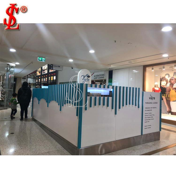 kiosk for eyebrow threading