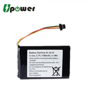 3.7V 1100MAh Baterai Pengganti Li-ion 6027A0093901 untuk Tomtom XL IQ V3 4EM0.001.01 N14644 Navigator GPS