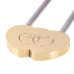 Candado de Latón Doble con Forma de Corazón a Precio de Mayoreo para Regalos del Día de San Valentín - Product Image 4