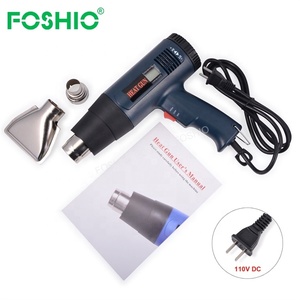 Pistola de Aire Caliente Ajustable con Enchufe <span class=keywords><strong>para</strong></span> EE. UU. y UE, Pantalla Digital de Temperatura, Pistola de Calor Portátil <span class=keywords><strong>para</strong></span> Encoger Vinilo - Product Image 1