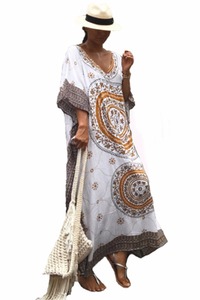 Delle donne di Estate Africano <span class=keywords><strong>Etnico</strong></span> Stampa Caftano Maxi <span class=keywords><strong>Vestito</strong></span> Più Il Formato Allentato Vintage Boho Spiaggia <span class=keywords><strong>Vestito</strong></span> <span class=keywords><strong>Lungo</strong></span> E42217 - Product Image 4