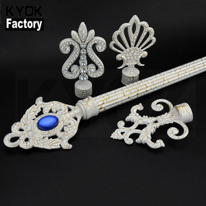 Aelksno — <span class=keywords><strong>tringle</strong></span> pour <span class=keywords><strong>rideau</strong></span> de fenêtre, modèle européen, en fer, qualité supérieure, turquie, blanc, Aluminium, H520 - Product Image 1