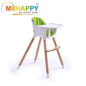 MH242 Bambino di Alta Sedia In <span class=keywords><strong>Legno</strong></span> di Alta Sedia con Vassoio Estraibile e Gambe Regolabili per il Bambino Neonati bambini - Product Image 2