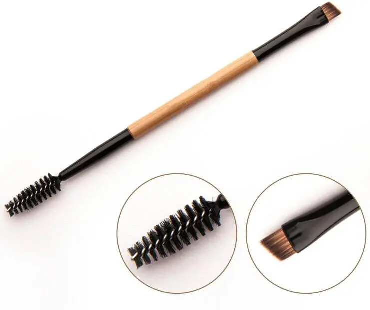 Eyebrow鉛筆まつげブラシ、Makeup Eyelash Eyebrow Mini Brushes Mascara Wand、Eye Use黒ナイロン毛眉ブラシ