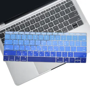 Film de protection en silicone personnalisé, coloré, pour clavier d'ordinateur portable, pc