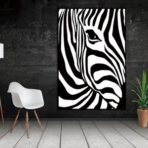 Moderna della Tela di canapa Pittura Zebra Art Poster Da Parete Picture Home Decor Stampa Su Tela Astratta Degli Animali In Salotto