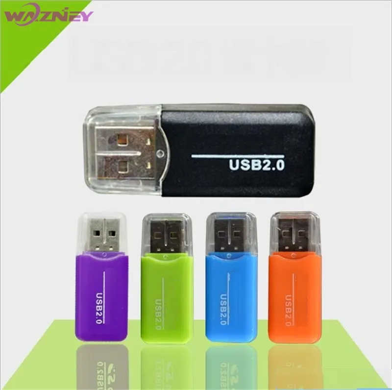 High Speed mini Micro T-Flash TF SD Kartenleser USB 2,0 Mit Deckel Adapter Speicher Kartenleser