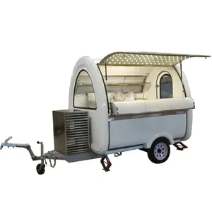 ANTE mobile cocktail bar trailer white coffee shop pizza dessert cart foodtruck mobile beer drink fast food truck for sale