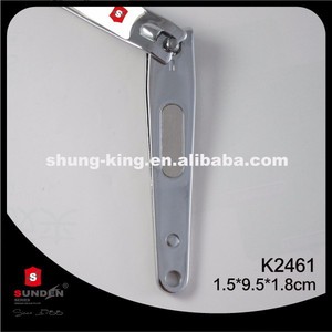 SUNDEN Stainless Steel <b>Nail</b> Clipper K2461 1.5x9.5x1.8cm Portable Straight Blade Finger <b>Nail</b> <b>Tool</b> - Product Image 4