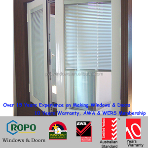 Clásico europeo ventana de upvc doble cara dotado de excelentes propiedades de aislamiento - Product Image 1