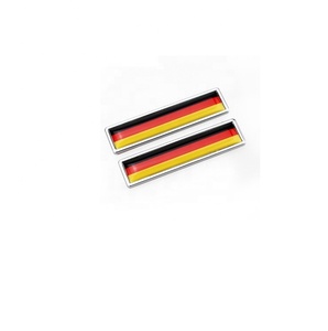 Etiqueta engomada del coche de la bandera alemana e insignia del coche alemán y emblema del coche alemán