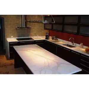 Good sale wholesale white nature stone marble countertop with edge profile