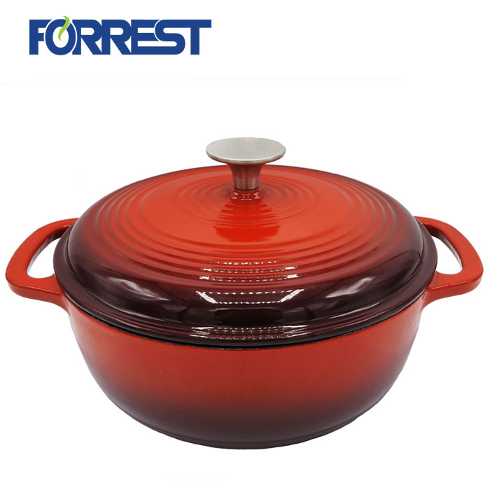 Large Enameled Cast Iron Pot Cookware Set, Dutch Oven Cast Iron Enamel Casserole, Test Approved
