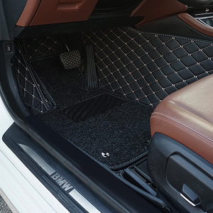 Bán Buôn Thiết Kế Thời Trang Đầy Đủ Thiết Lập Chống Trượt Phụ Kiện Xe Hơi Hai Lớp Da Xe Thảm Sàn - Product Image 6