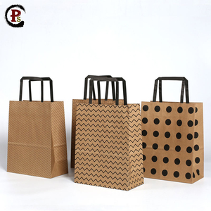 <span class=keywords><strong>Pas</strong></span> <span class=keywords><strong>cher</strong></span> papier <span class=keywords><strong>kraft</strong></span> à fond carré de magasinage plat poignée sacs d'emballage avec logo personnalisé - Product Image 2