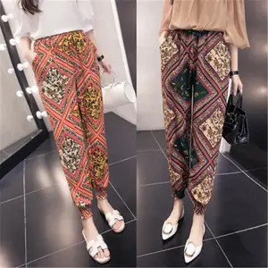 Spring and summer new style loose beach trousers summer chiffon pants harem pants women CC199