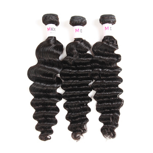 MEGALOOK 10a Mohawk Remy Nhiệt Đới Tự Nhiên Trinh Nữ Nga Sâu Kỳ Lạ Tóc Xoăn Sản Phẩm - Product Image 2
