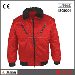Barato chaleco de piel de <span class=keywords><strong>abrigos</strong></span> de invierno de la manga desmontable acrílico hombres Piloto jacken - Product Image 1