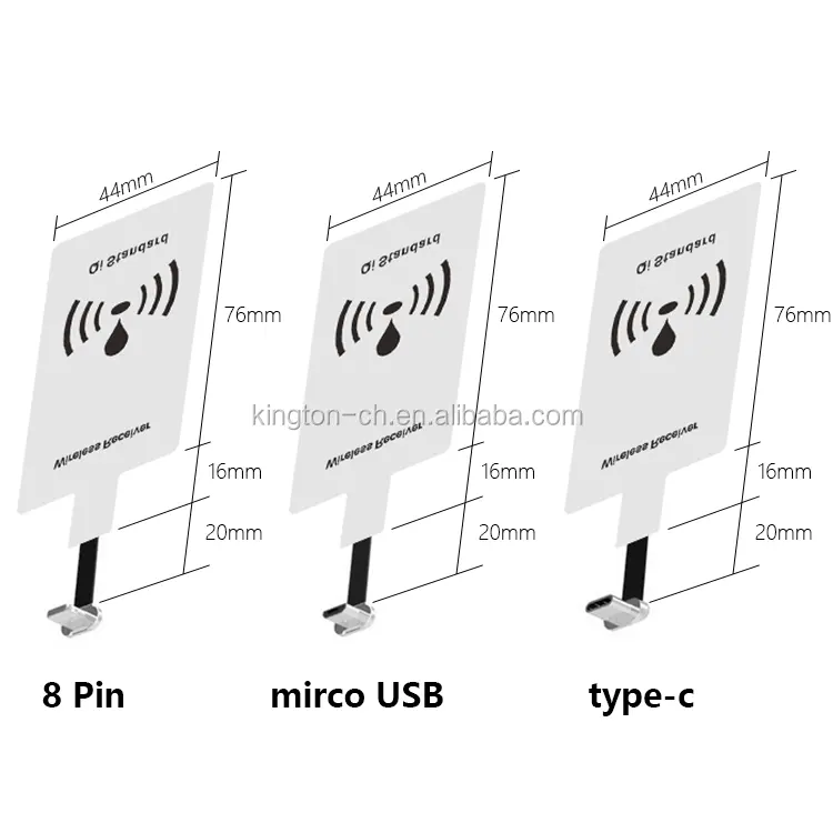 Ultra Thin Universal Qi Standard 5V 2A Wireless Charger Receptor Wireless Receiver