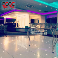 Tapis de danse éclairé à led, en acrylique, super fin, étoile lumineuse, meilleure vente