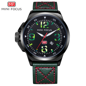 Reloj de Pulsera MINI FOCUS MF0004 de Cuarzo para Hombre, con Correa de Cuero, Visualización de Fecha, Diseño de Lujo para Zurdos, Gran Oferta - Product Image 3