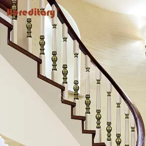 Lowes price teak wood make stairs aluminium balustrade mold railing system