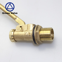 Vanne à flotteur articulée en laiton/fer pour niveau d'eau et vapeur, avec bille flottante en laiton pour l'eau