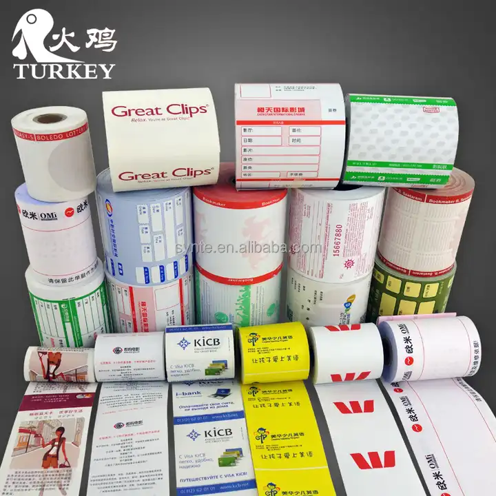 Custom Paper Rouleaux de papier d'impression thermique