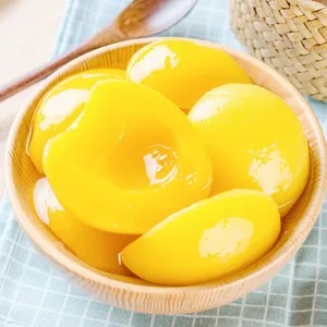 Yeni ürün Mikado marka konserve meyve konserve sarı şeftali yarısı şurup içinde armut suyu PJ